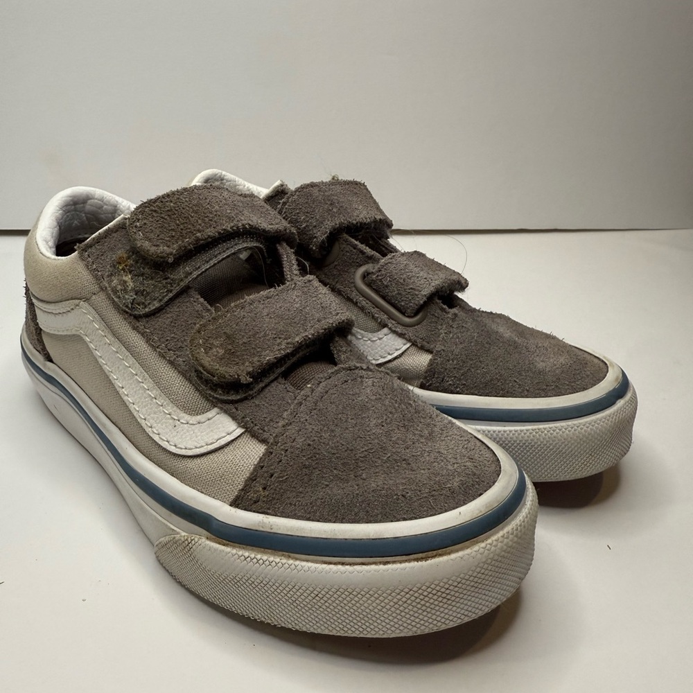 Vans Kids Charcoal and Cream Sneakers